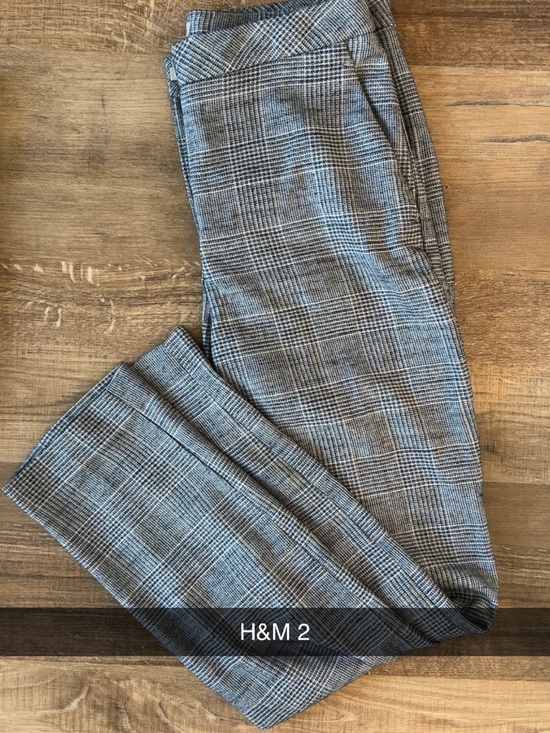 H&M Pants - H&M Gray Glen Plaid Dress Pants